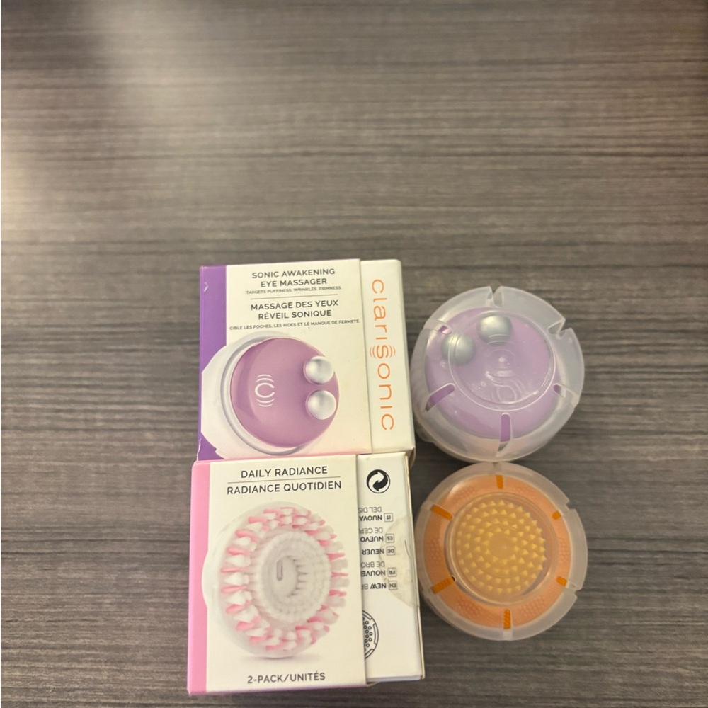 Clarisonic Purple and Orange Brush Heads Set